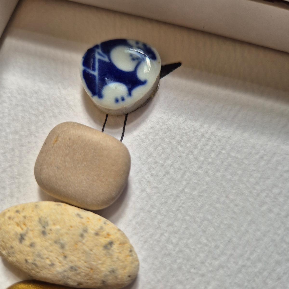 עבודת יד מקורית, יצירה מיוחדת מאבנים, תמונה מחלוקי נחל, תפילת השלווה, אודליהסטונס, odeliastones art