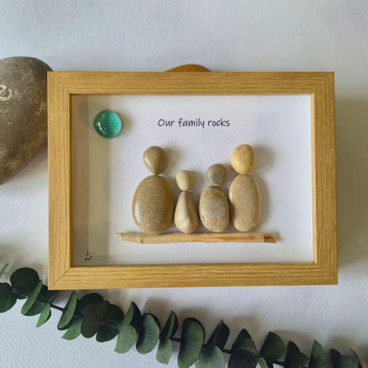 תמונה מאבנים, מתנה אומנותית , מתנה בעבודת יד מחלוקי נחל